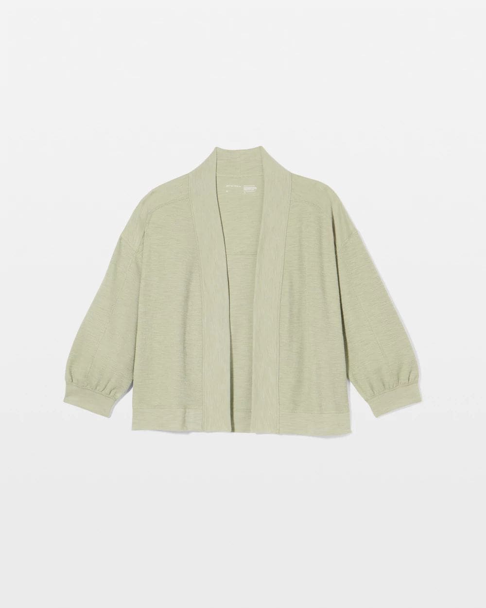 Slub French Terry Relaxed Open-Front Cardi click to view larger image.