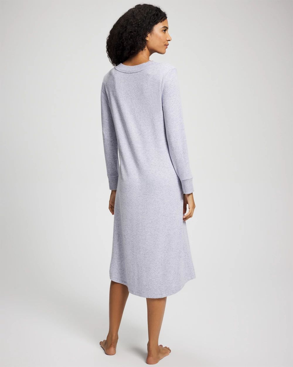Long Sleeve Midi Sleepshirt click to view larger image.