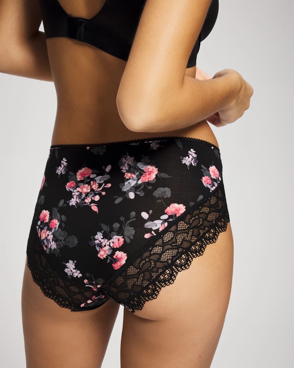 High-Leg Panty with Enchanting Lace click to view larger image.