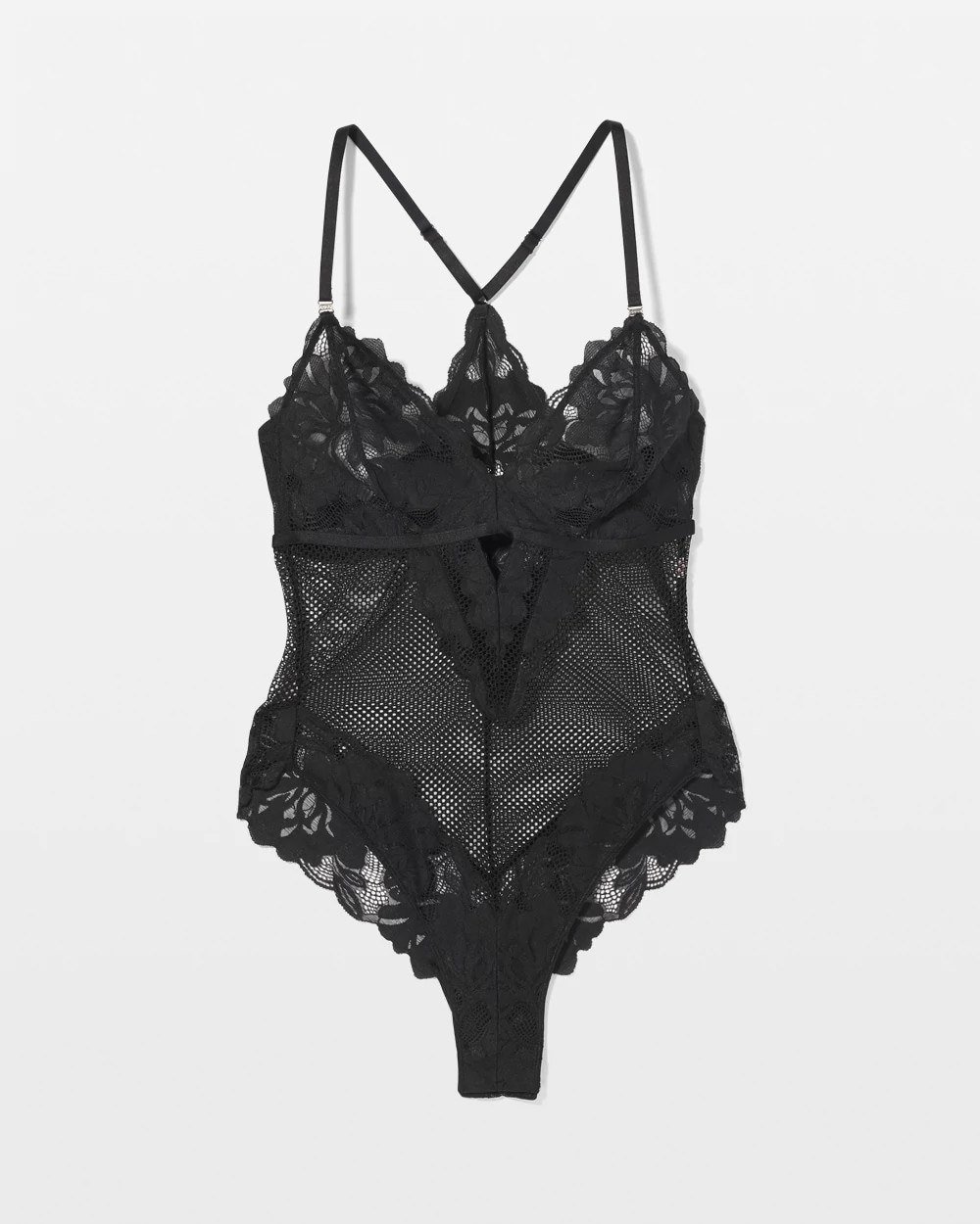 Bodysuit with Mesh and Lace