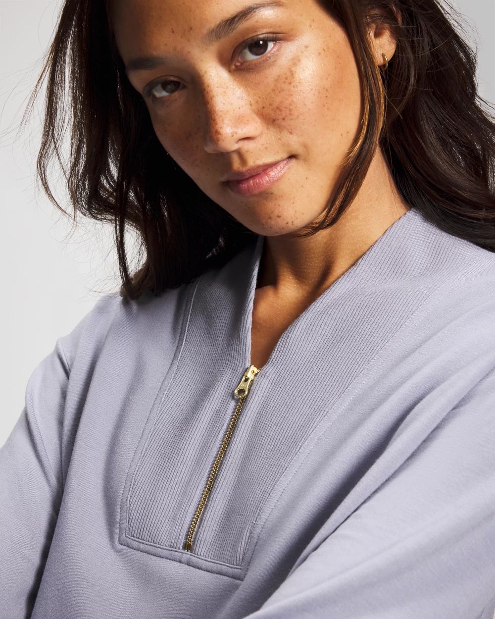 Ultrasoft Fleece Quarter Zip Sweatshirt click to view larger image.