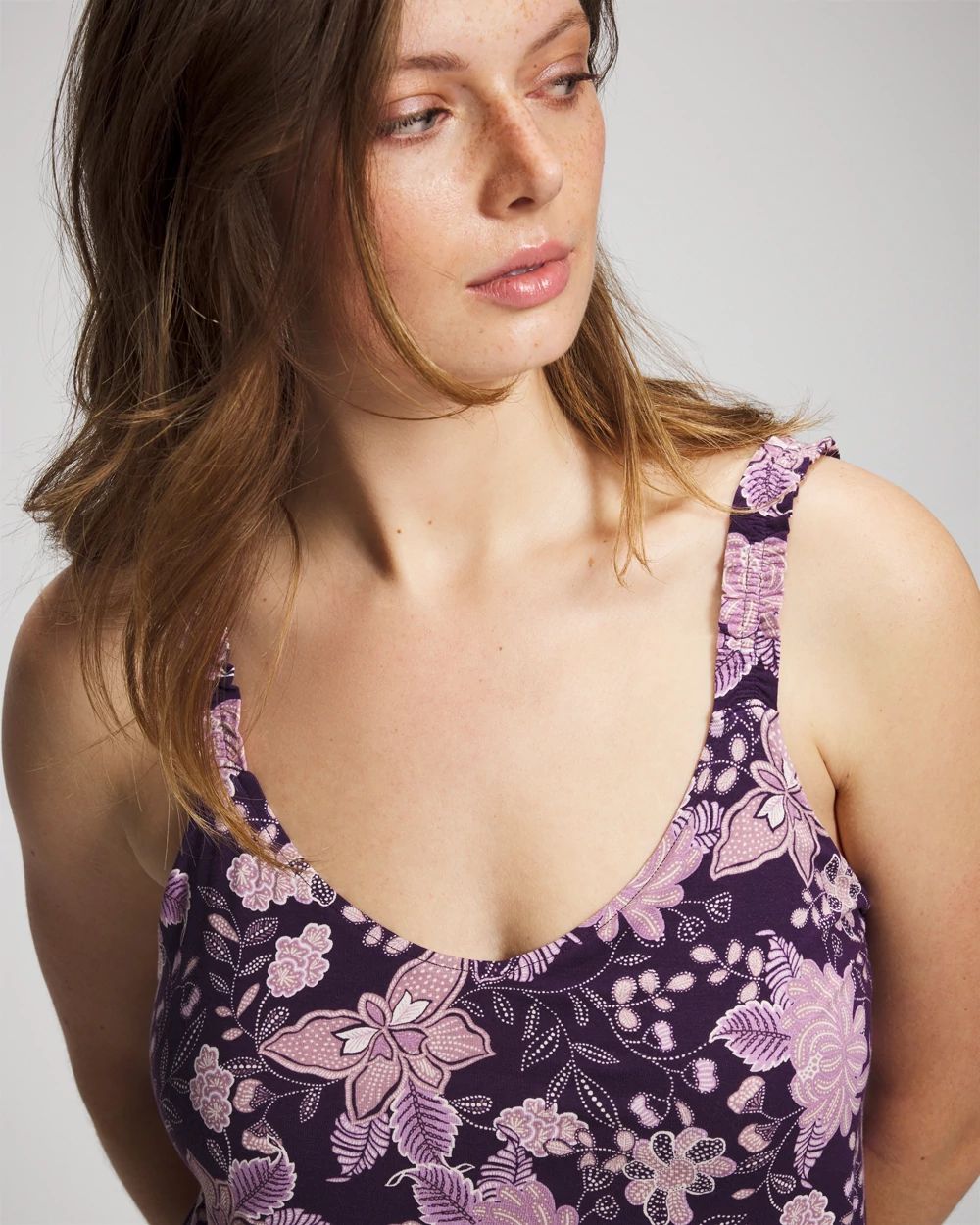 Mini Ruffle Pajama Cami click to view larger image.