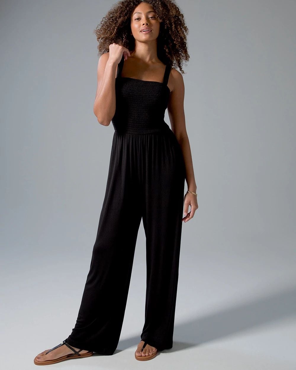 Wide-Leg Bra Jumpsuit