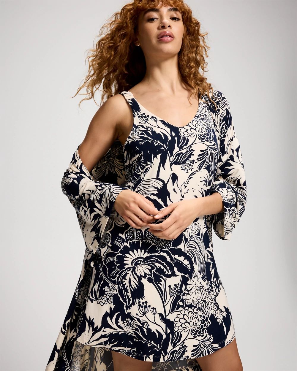 Cool Nights Shirred Strap Chemise