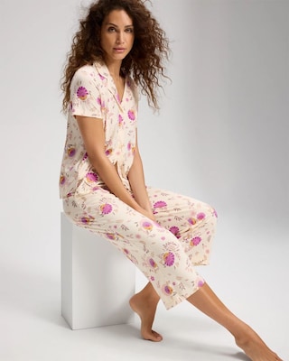 Cropped Pajama Pants click to view larger image.