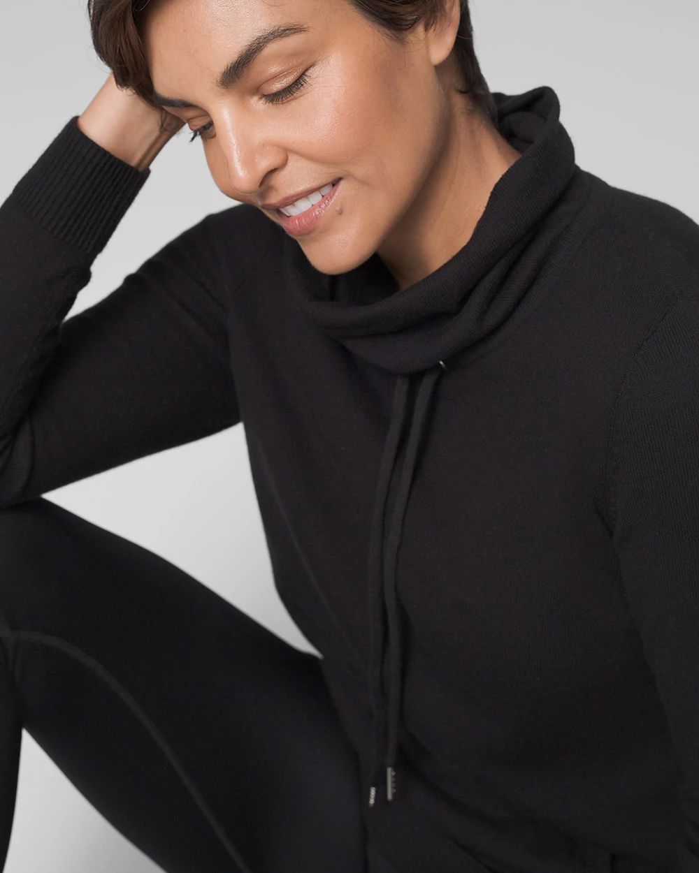 Sporty Funnel Neck Pullover