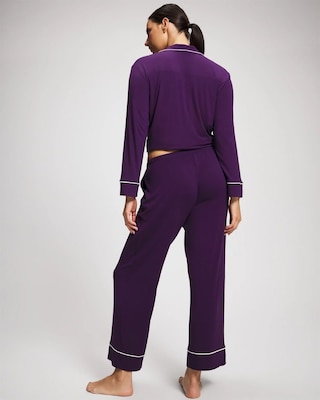 Solid Piped Pajama Pant click to view larger image.