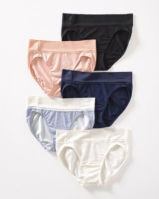 Lace High Leg 5 Pack