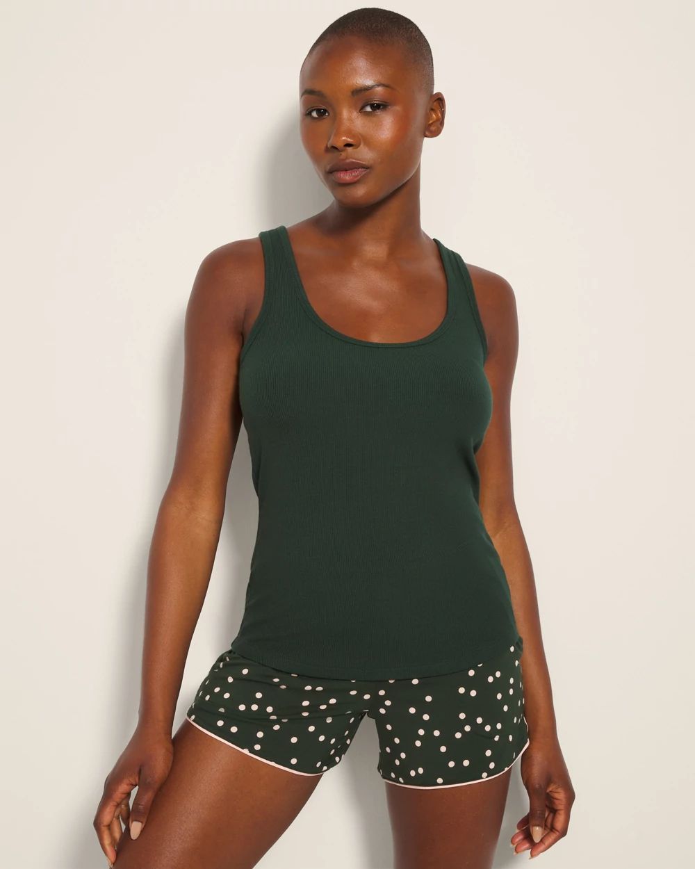 Cool Nights Ribbed Pajama Tank