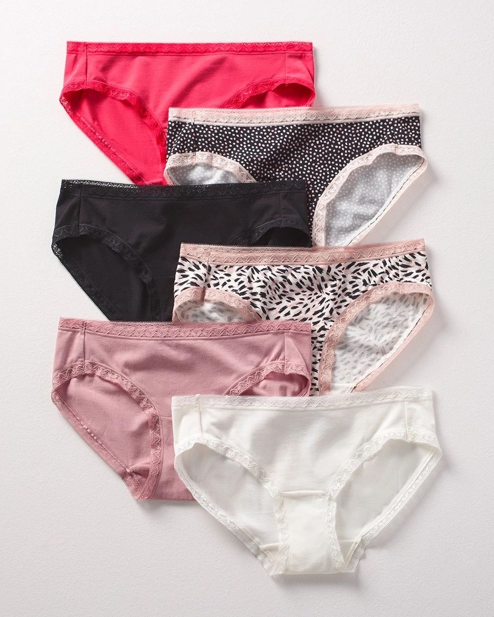 Cotton Modal Hipster 6 Pack