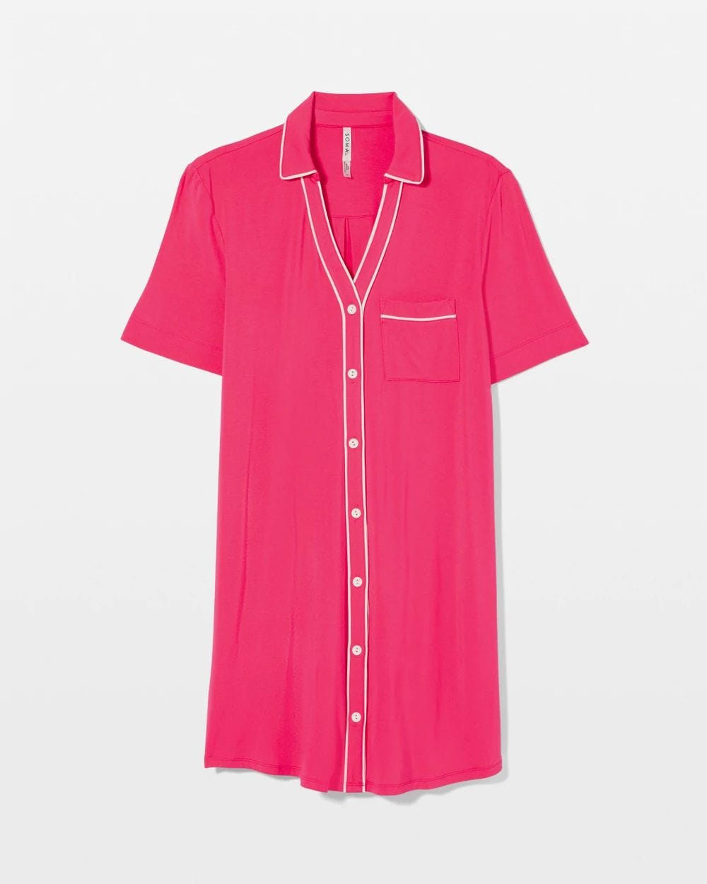 Button-Front Sleepshirt click to view larger image.