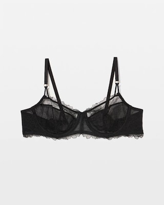 Fine Line Lace Unlined Balconette Bra click to view larger image.