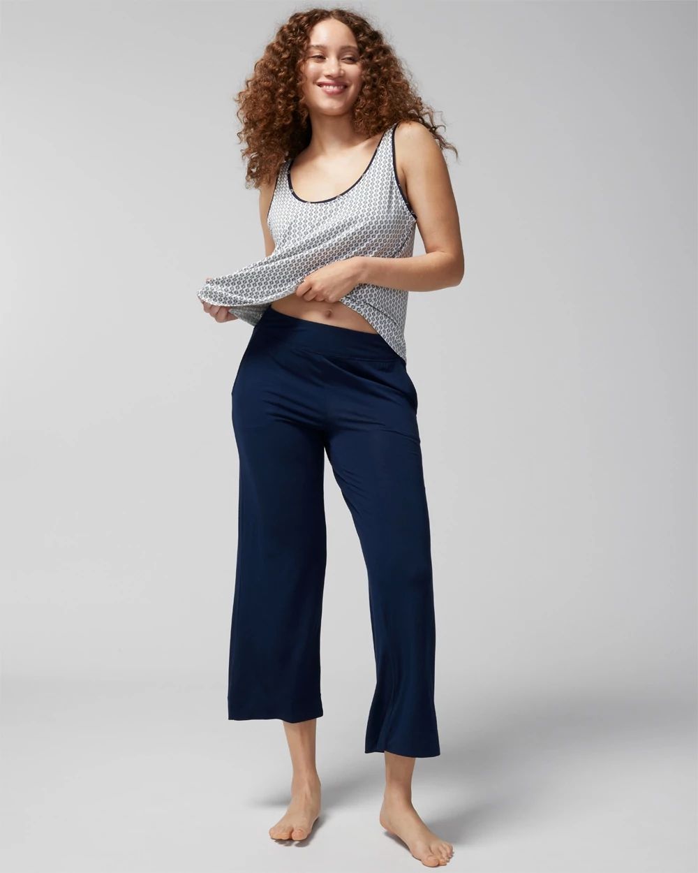 Cool Nights Cropped Pajama Pants