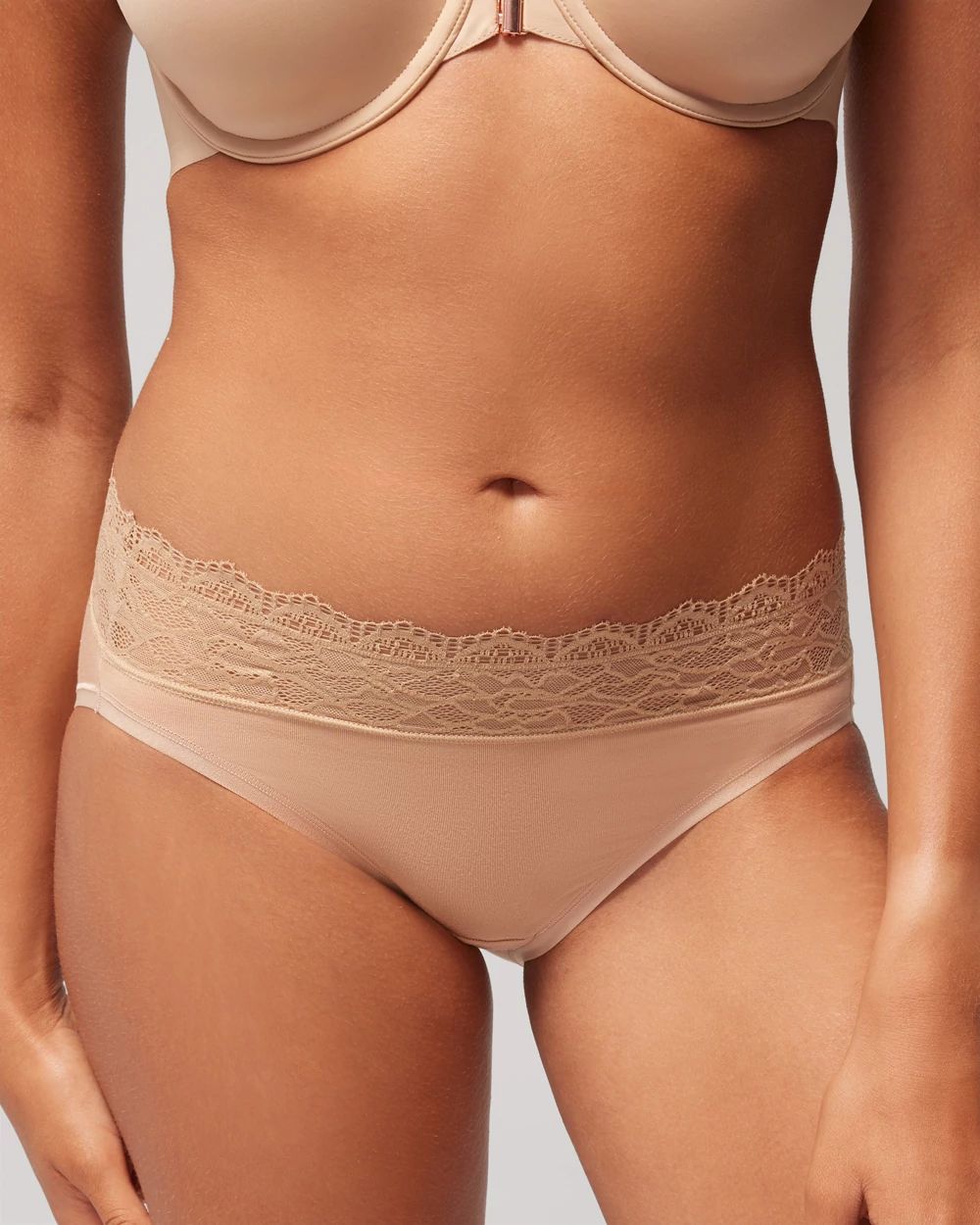 Embraceable High-Leg Panty with Enchanting Lace