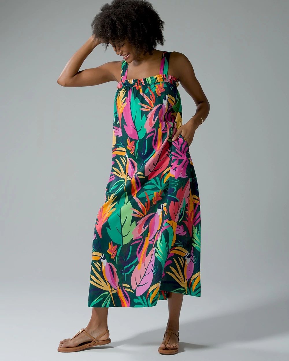 Cotton Tank Maxi Bra Dress