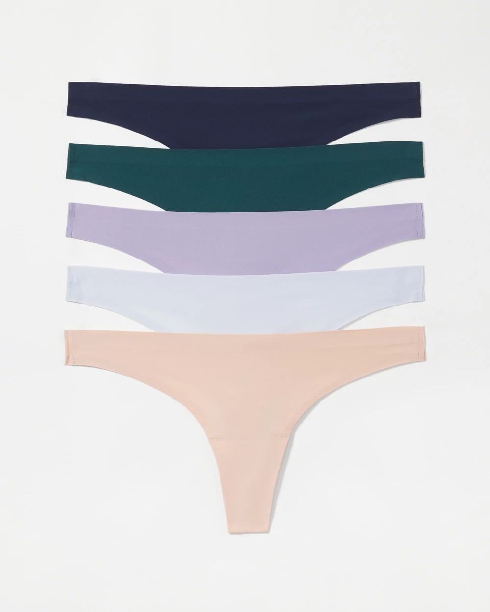 Soft Stretch Thong Panty 5 Pack