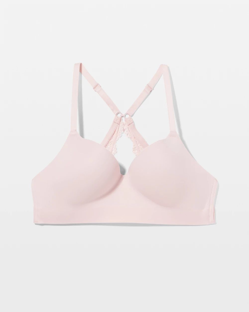 Luxe Wireless Bra with Lace Back click to view larger image.