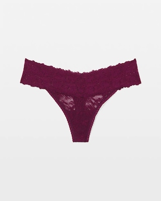 Perfect Lace Thong Panty click to view larger image.
