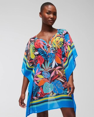Color Field Chiffon Caftan