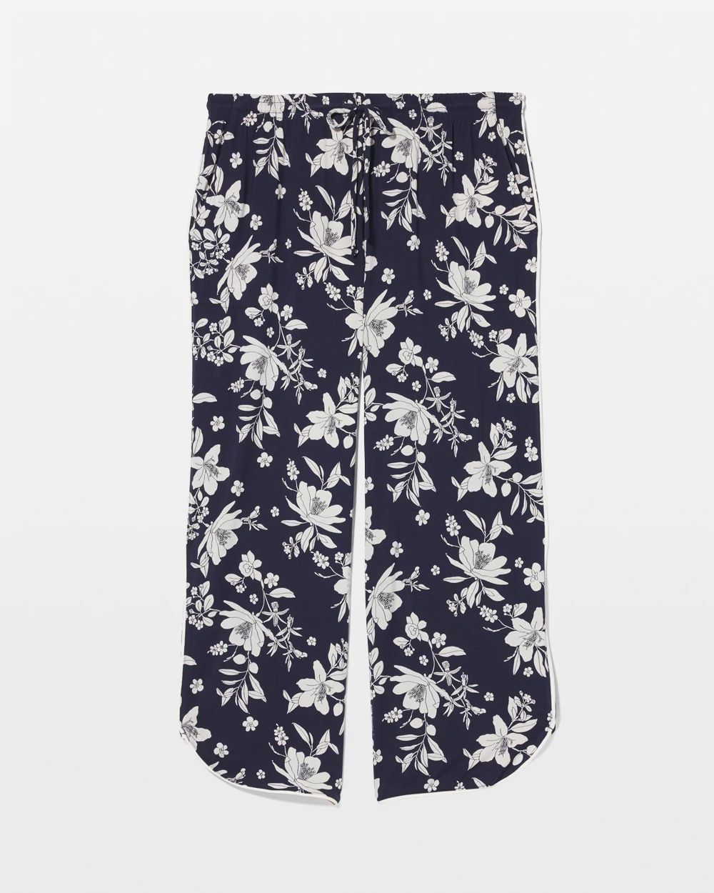Cool Nights Piped Crop Pajama Pants