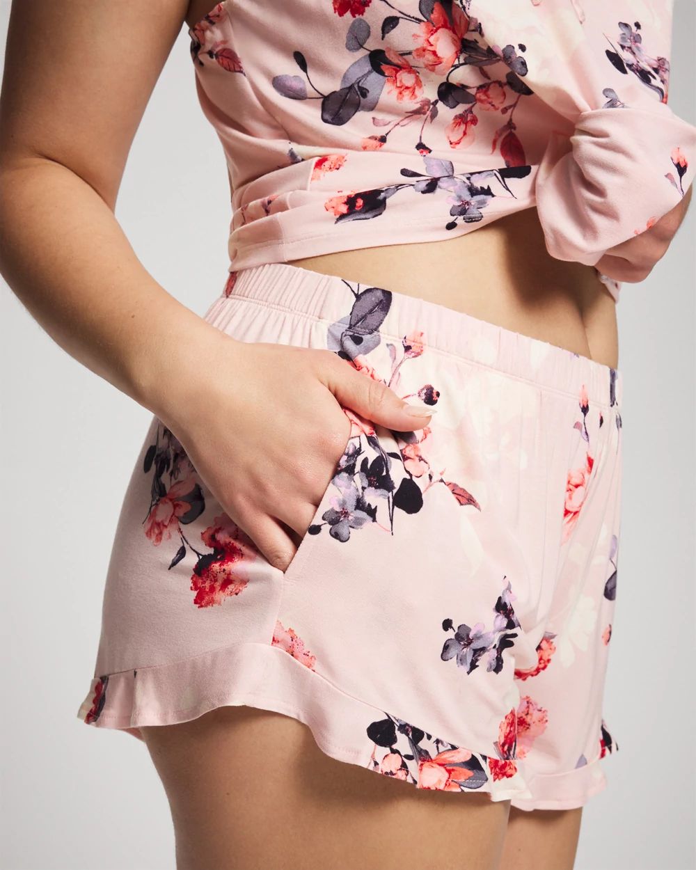 Cool Nights Ruffle Pajama Shorts