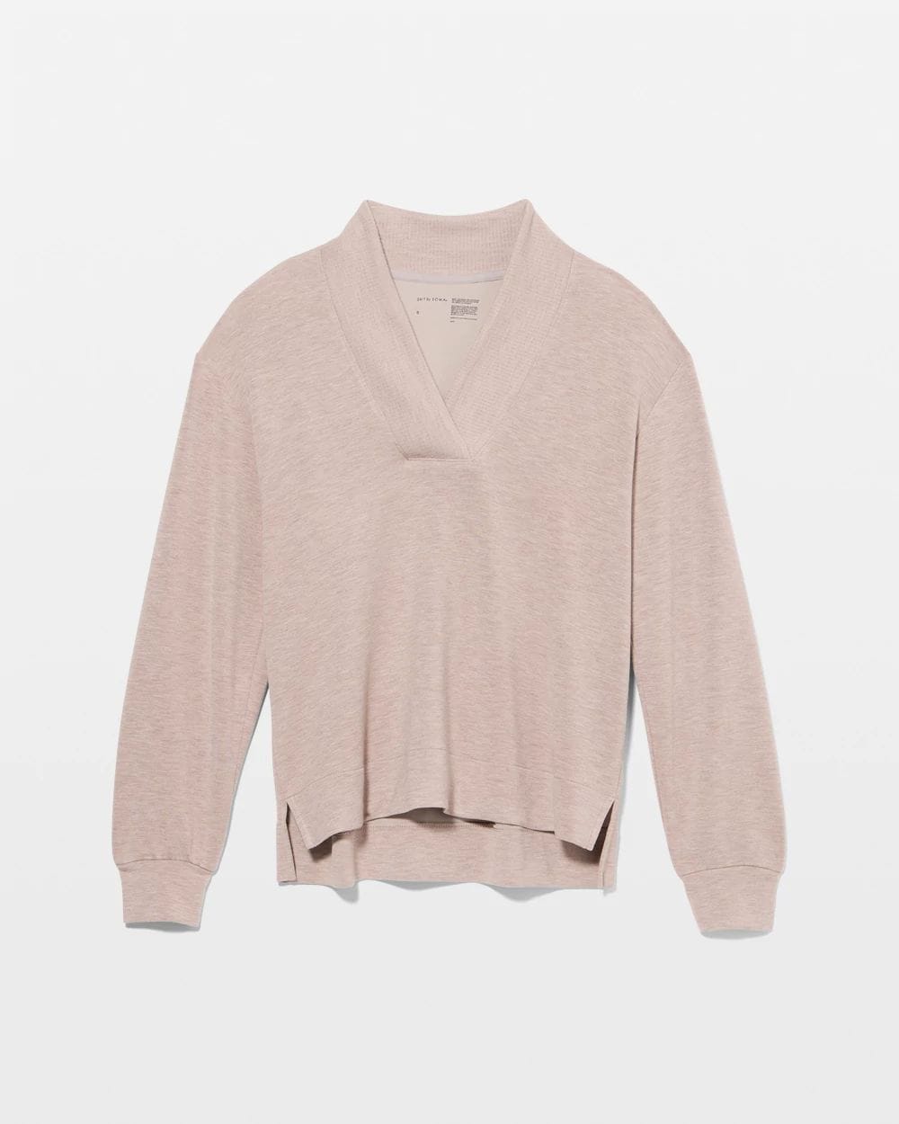 Modern Modal Relaxed V-Neck Top click to view larger image.