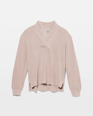 Modern Modal Relaxed V-Neck Top click to view larger image.
