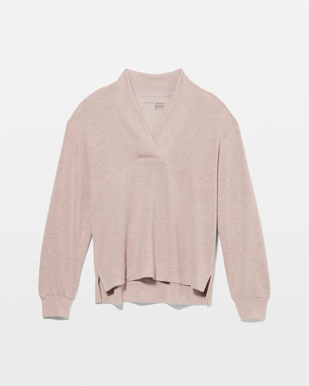 Modern Modal Relaxed V-Neck Top click to view larger image.