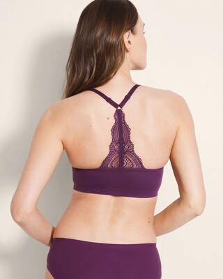 Racerback Bralette with Lace Back click to view larger image.