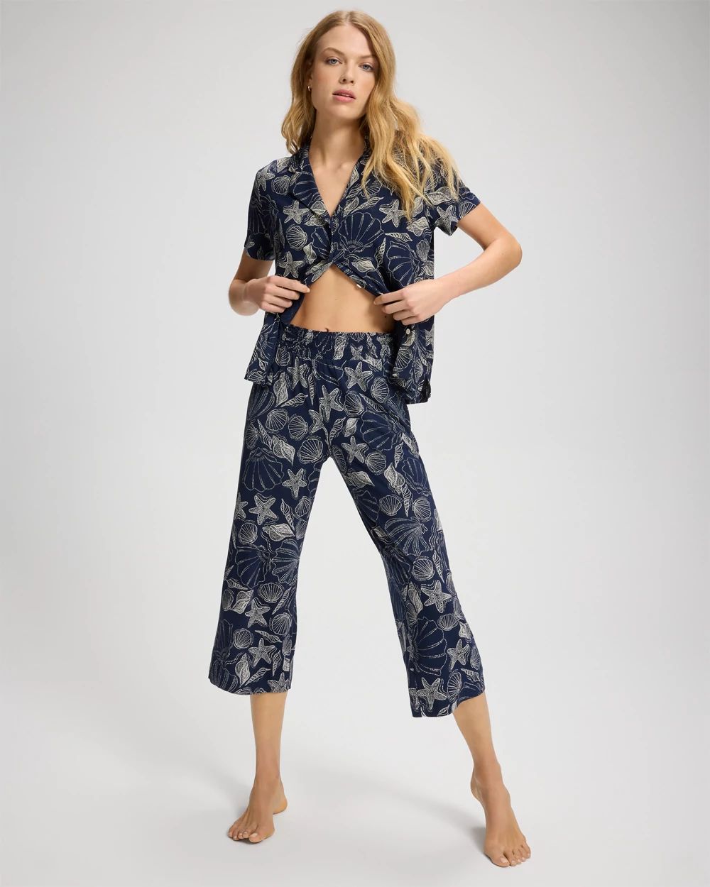 Cool Nights Cropped Pajama Pants