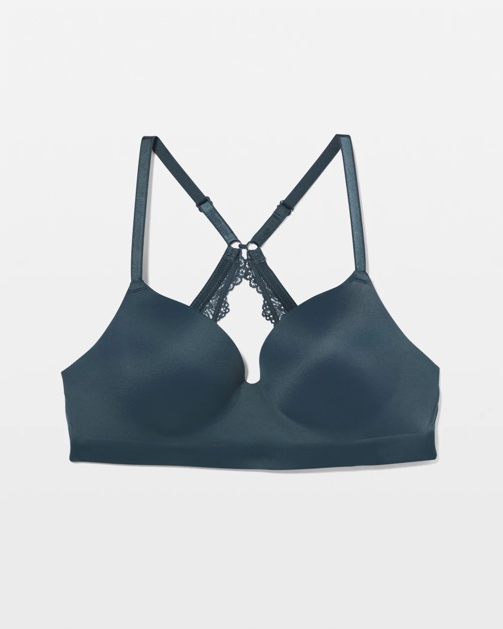 Luxe Wireless Bra with Lace Back click to view larger image.