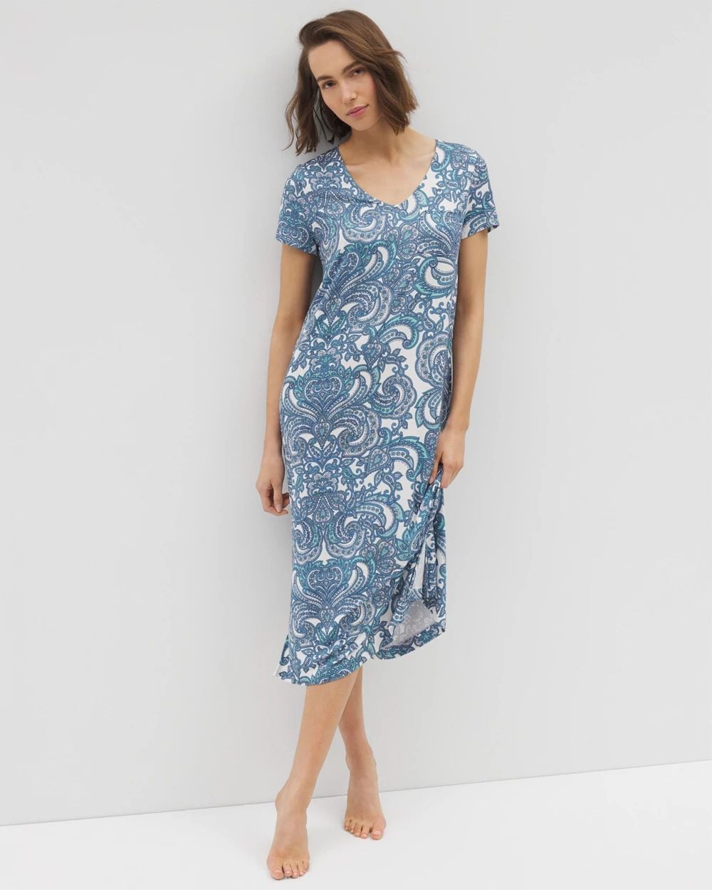 Cool Nights Short Sleeve Long Sleepshirt
