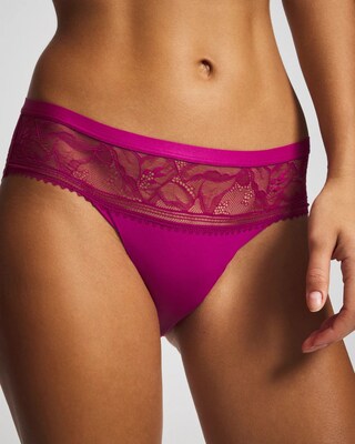 Sheer Lace Hipster Panty click to view larger image.