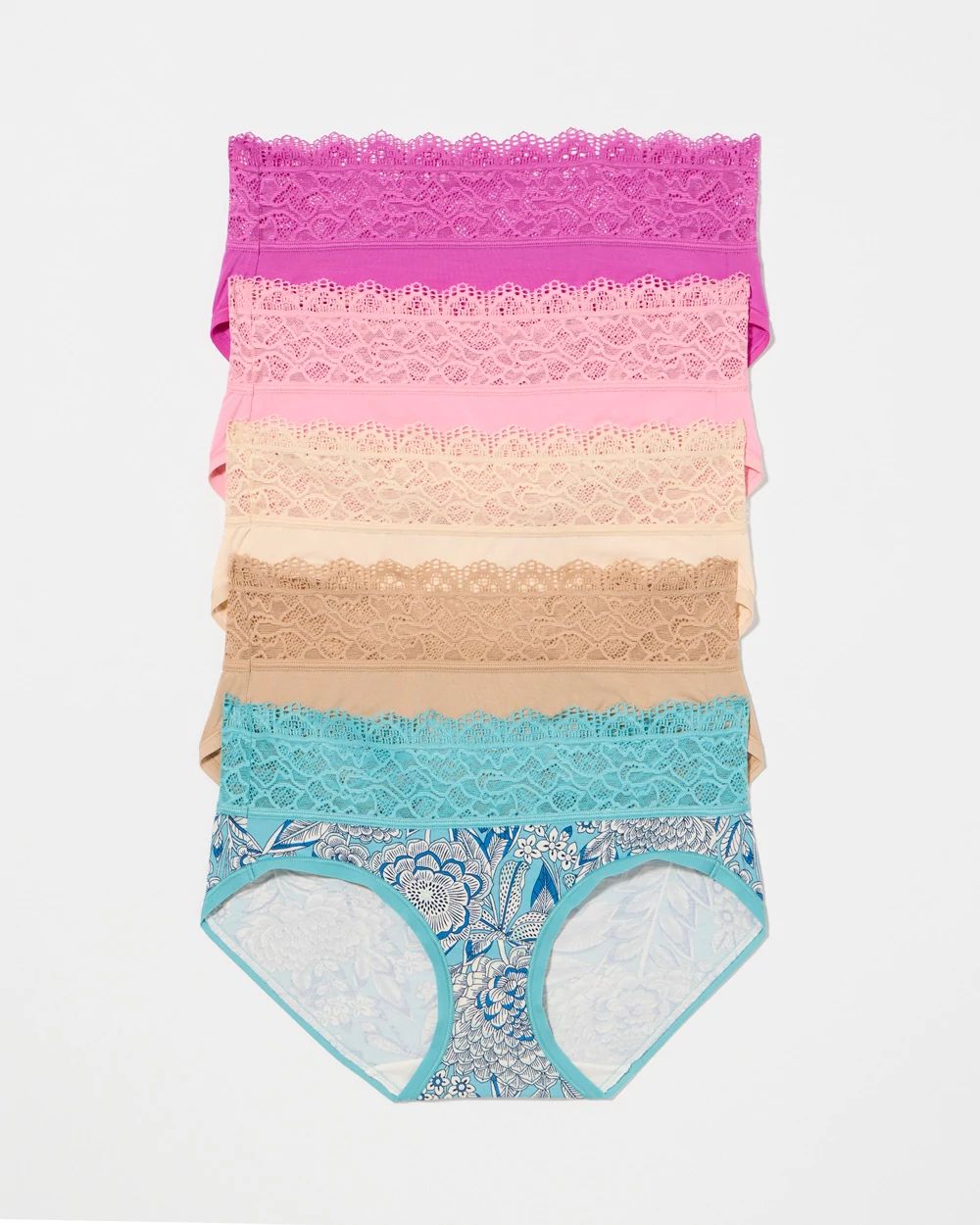 Hipster Panty with Super Soft Enchanting Lace 5 pack