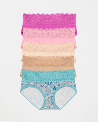 Hipster Panty with Super Soft Enchanting Lace 5 pack