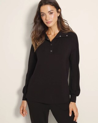 Fleece Quarter-Snap Sweatshirt