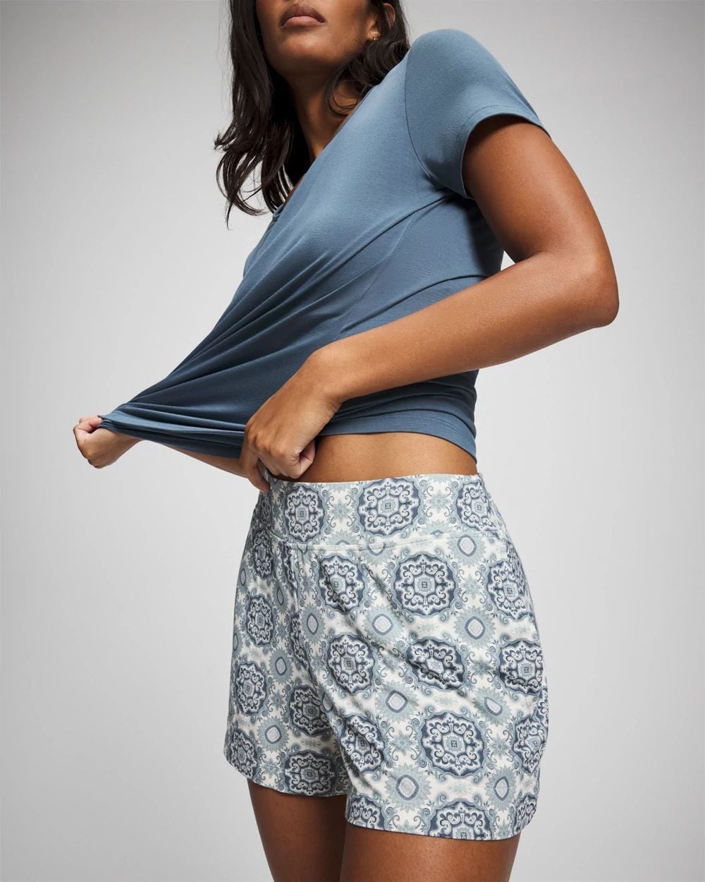 Cool Nights Short Sleeve and Short Pajama Set