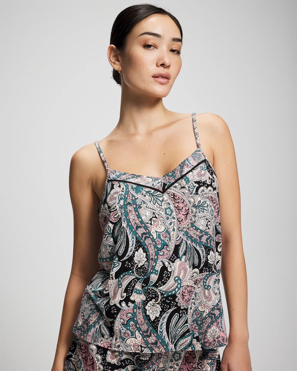 Cool Nights Piped Pajama Cami