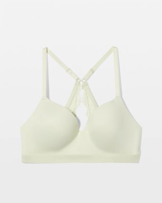 Luxe Wireless Bra with Lace Back click to view larger image.
