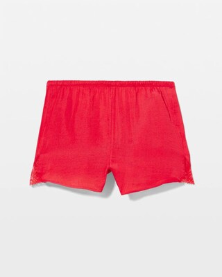 Lace Trim Pajama Short click to view larger image.