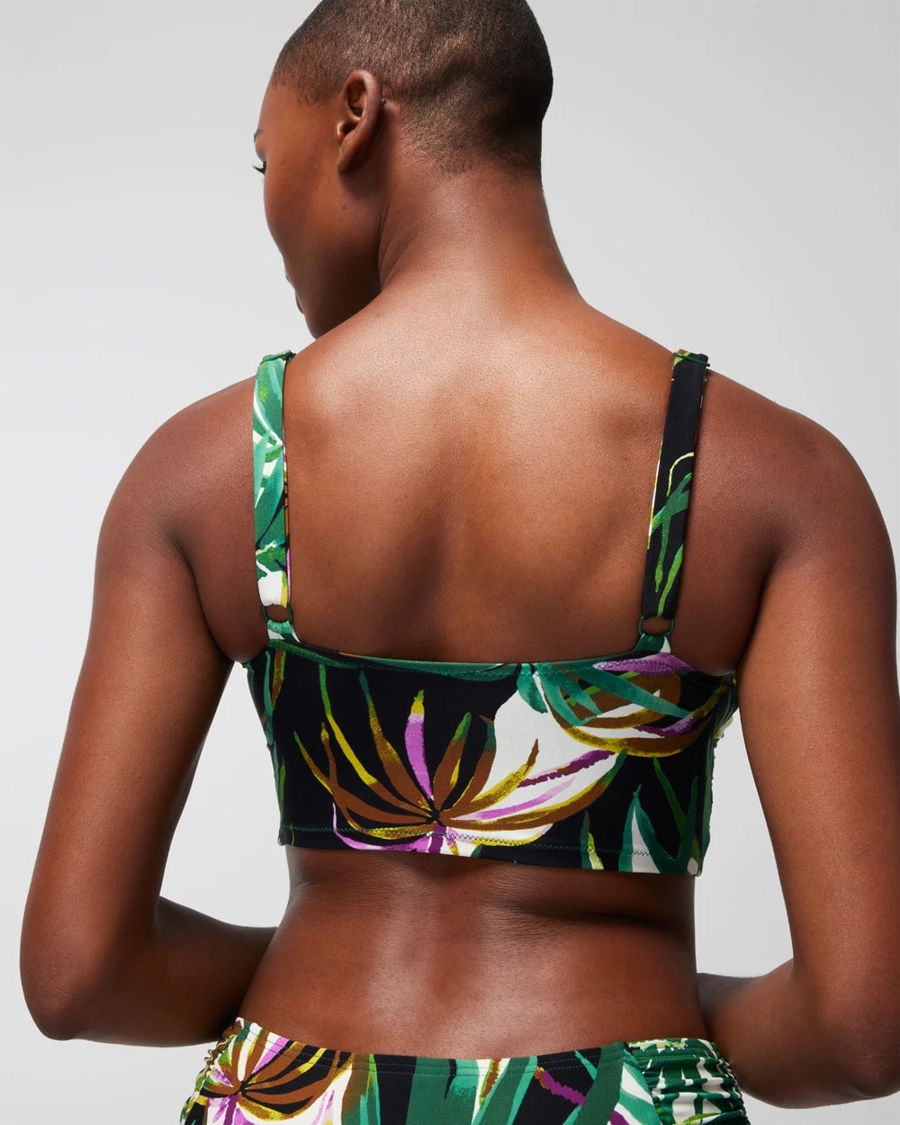 V-Wire Cropped Bikini Top