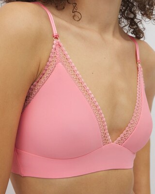Geo Lace Trim Bralette click to view larger image.