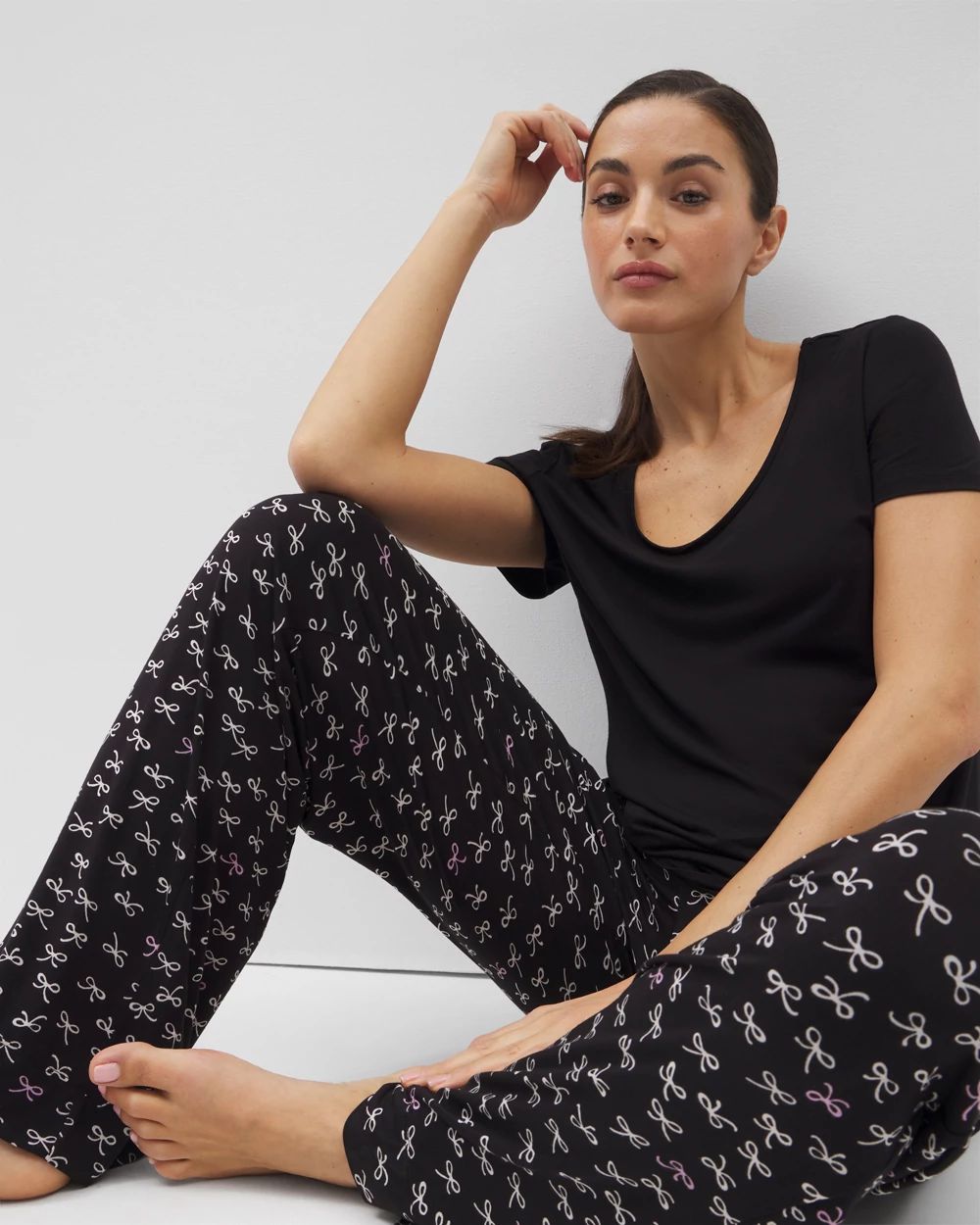 Cool Nights Short Sleeve Pant Pajama Set