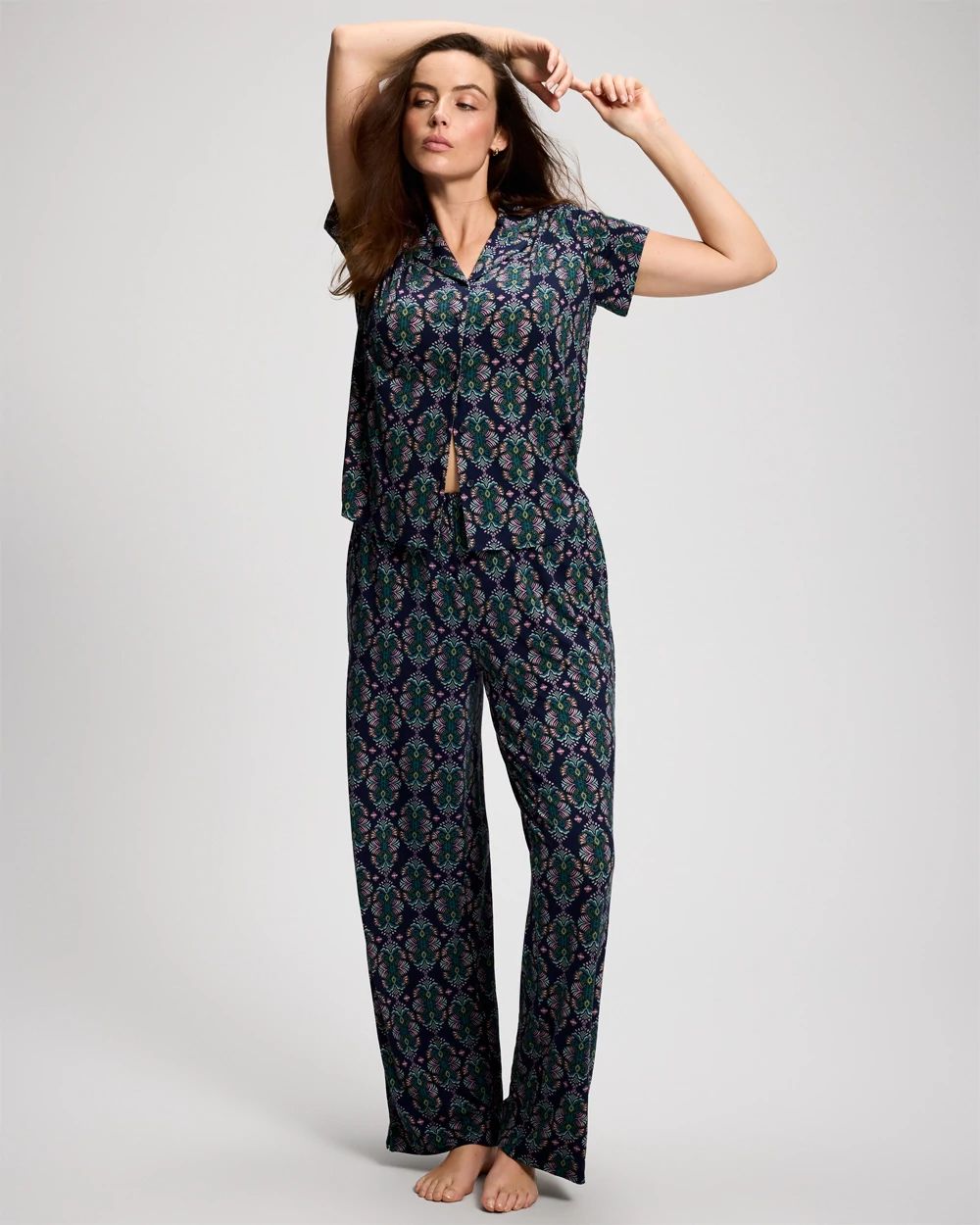 Printed Pajama Pants