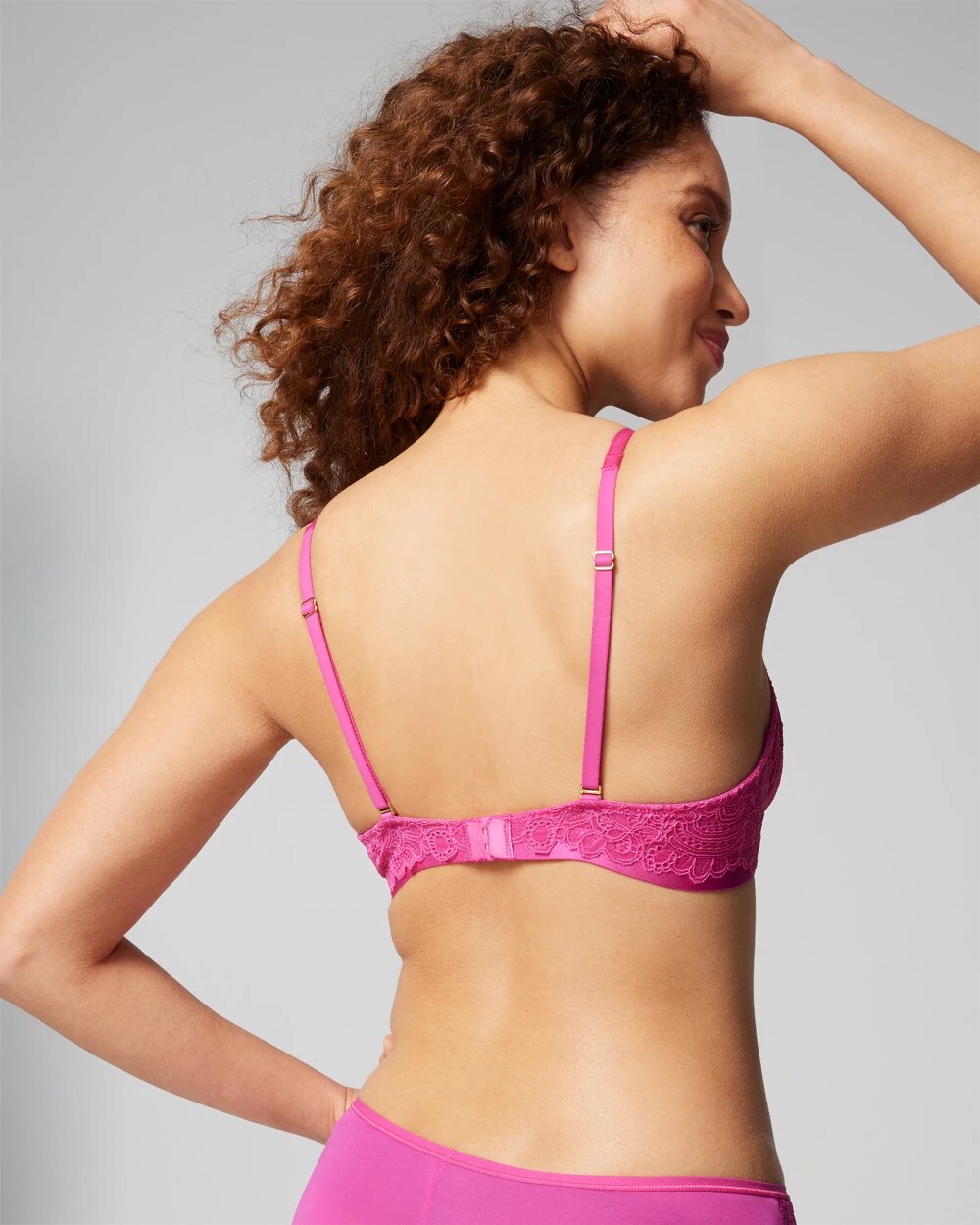 Soma Plunge Unlined Bra with Lace