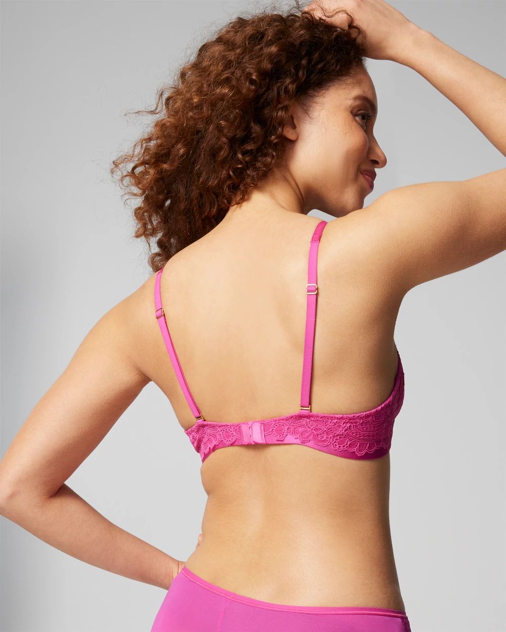 Soma Plunge Unlined Bra with Lace