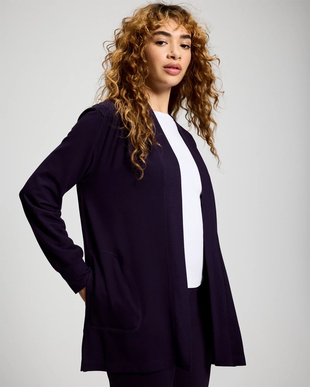 Ultra Soft Relaxed Open-Front Wrap
