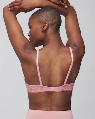 Soma Plunge Unlined Bra with Lace click to view larger image.