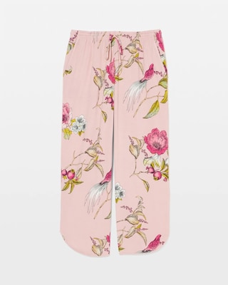 Piped Crop Pajama Pant click to view larger image.
