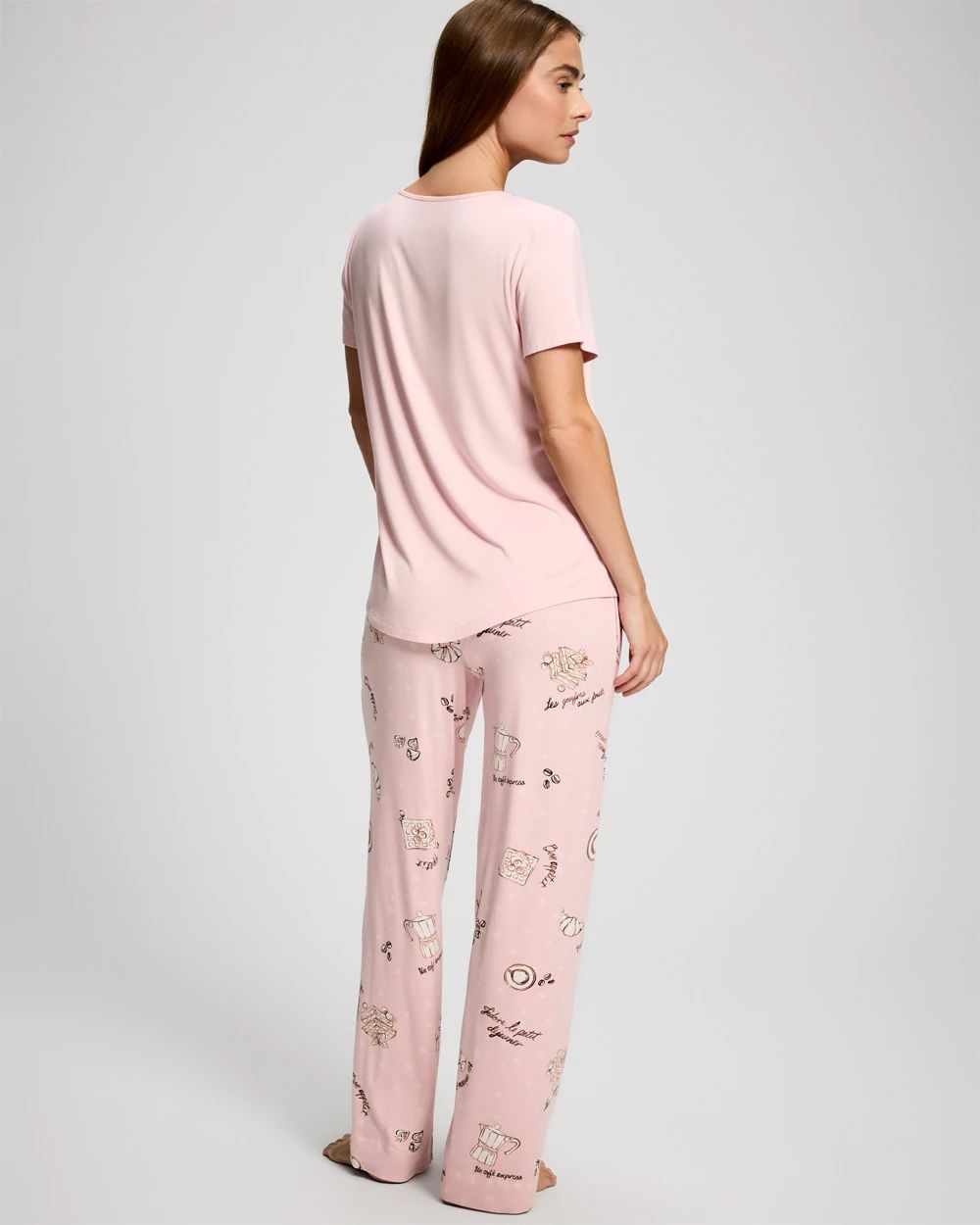 Short Sleeve + Pant Pajama Set click to view larger image.